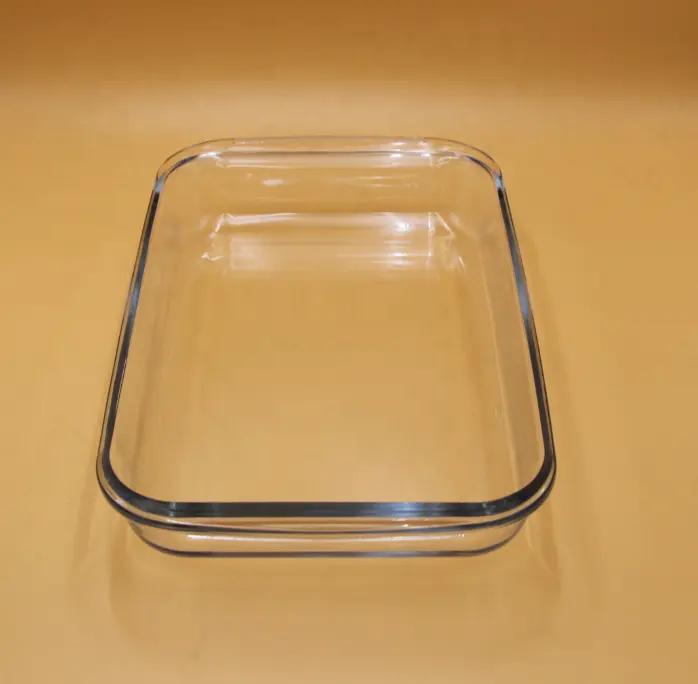 Wholesale Glass Custom Logo Baking Tray Bakeware