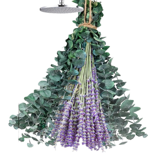 Bouquet <span class=keywords><strong>de</strong></span> fleurs <span class=keywords><strong>de</strong></span> lavande séchées parfumées avec des feuilles d'eucalyptus pour l'aromathérapie, l'<span class=keywords><strong>aide</strong></span> au sommeil, <span class=keywords><strong>la</strong></span> décoration <span class=keywords><strong>de</strong></span> <span class=keywords><strong>la</strong></span> maison, cadeau - Product Image 2