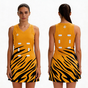 Uniformes de Tenis Personalizados de Poliéster Sublimado, Vestido de Netball Profesional de Alta Calidad con Nuevo Diseño para Equipos - Product Image 3