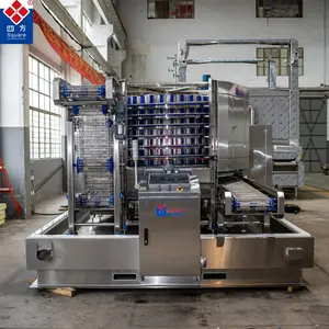 SQUARE high quality food freezing production line strawberry seafood bakery single spiral freezer