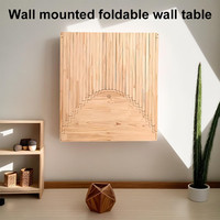 Maßgefertigter Klappbarer Schwebender Laptop-Tisch aus Holz Wandmontierter Klapptisch für Wohnzimmer Schlafzimmer