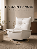 Fauteuil individuel moderne OEM ODM avec revêtement en cuir pleine fleur ou tissu, fauteuil d'appoint moelleux pour salon, chambre et hôtel