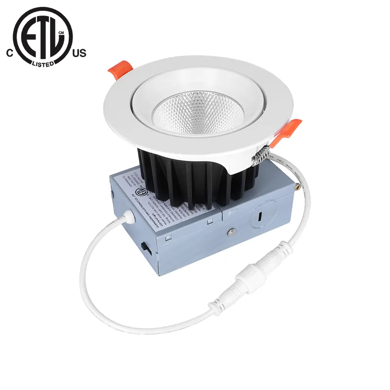 Commercial Electric Ultra Slim 4 inch Color Selectable 3CCT LED recessed downlight