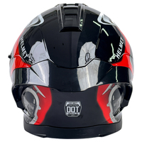 Casques de moto rabattables, accessoires intelligents personnalisés unisexes à double visière de style allemand avec homologation DOT