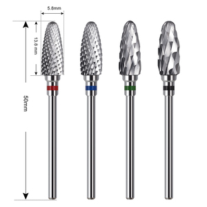 Punte Fresa per Unghie a Fiamma Yaqin da 3/32'' Lima per Unghie Acriliche Professionale per Manicure Pedicure Cuticole e Lucidatura Gel - Product Image 6