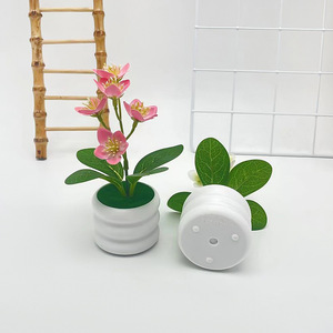 Bonsaï de jasmin artificiel Paulon, 16 cm de haut, mini-plantes en pot pour la décoration de la maison et du jardin - Product Image 3