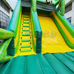 Tobogán inflable gigante comercial para niños con temática de panda, tobogán inflable seco para fiestas al aire libre - Product Image 6