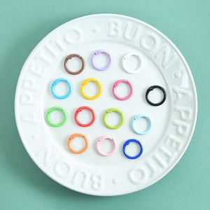 Spring O-Rings for Bag Purse Multi-colors Round Carabiner <b>Clip</b> Split Zinc Alloy Snap Keyring <b>Hooks</b> - Product Image 4
