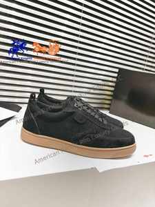 Zapatos Deportivos de Moda para Hombre, de Cuero Genuino Negro con Plataforma Roja y Suela Afilada, Zapatos Casuales Populares para Primavera, Estilo Louboutin - Product Image 4