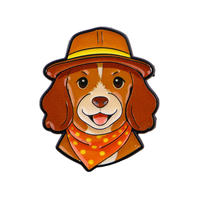 Broche chien Teckel mignonne et romantique, épinglette émaillée chiot saucisse Kawaii pour cadeau de Saint-Valentin