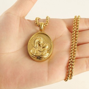 Collar con Colgante de Moneda Zeus <span class=keywords><strong>Hera</strong></span> de Dos Tonos en Acero Inoxidable Personalizado YYN, Amuleto de Dios de la Mitología <span class=keywords><strong>Griega</strong></span>, Regalo de Moda - Product Image 1