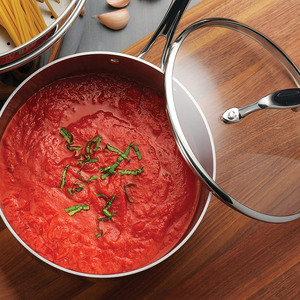 High Quality 3 Layers S/S Pot with Glass Lids Safe for Gas and <b>Induction</b> Stove Triply Stainless Steel <b>Cookware</b> <b>Set</b> - Product Image 3