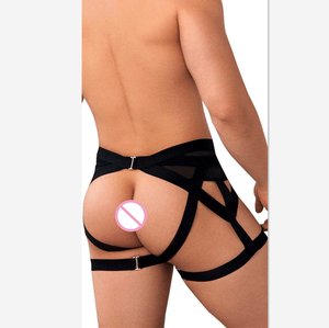 PATON FACTORY CUSTOM Sexy giarrettiera <span class=keywords><strong>Jockstrap</strong></span> nero/rosso Jock-strap Jock biancheria intima giarrettiera cinture per uomo - Product Image 2