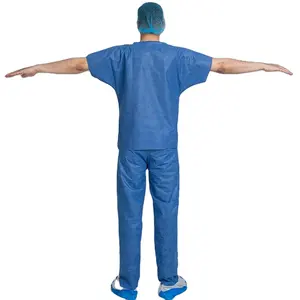 卸売格安病院看護師スクラブユニフォームセット通気性看護スパ医師医療スクラブスーツ男性女性