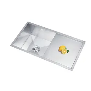 Kitchen sink supplier double bowl hand made SUS304 stainless steel kitchen sink