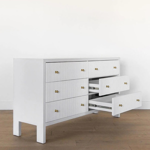 Design élégant Mobilier De Chambre <span class=keywords><strong>Blanc</strong></span> Lavé de Haute Qualité Chêne Table de <span class=keywords><strong>Commode</strong></span> 6 Tiroirs <span class=keywords><strong>Commode</strong></span> de Chambre - Product Image 4