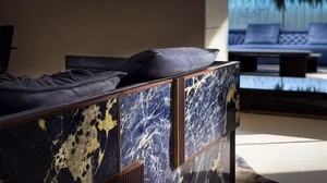 Juego de Sofás Cuadrados Minimalistas de Estilo Italiano, Ecológicos, Esmerilados, Personalizados, Grandes e Irregulares para Sala de Estar - Product Image 5