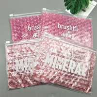 Empaque de Joyería de Plástico Personalizado, Bolsa de Burbujas de PVC Transparente Pequeña, Bolsas Cosméticas Coloridas con Cierre
