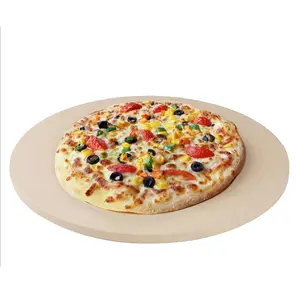 12 "Grote Ronde/Rechthoekige Keramische Cordieriet Koken Ronde Keramische Pizza Gereedschap Pizza Steen Set Oven Accessoires Bbq Platen M