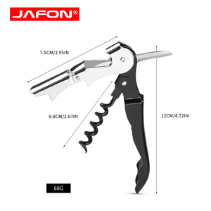 Hot bán Waiter <span class=keywords><strong>corkscrew</strong></span> Cá nhân hoá thép không gỉ tùy chỉnh laser logo rượu vang đỏ mở chai đôi bản lề mở rượu vang - Product Image 6