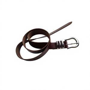 BS INTERNATIONAL NA171 Cuir de vachette de haute qualité, écologique, avec épingle carrée en acier, moulage monobloc, style vintage, longueur 140 cm - Product Image 3