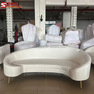 Muebles de Decoración para Bodas, Tubos Redondos Grandes Dorados de Acero Inoxidable, Sofá de Estilo Nuevo para Bodas - Product Image 6