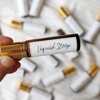 Rouleau d'autocollants personnalisés pour parfum, étiquettes de marque privée pour huiles parfumées roll-on, étiquettes logo en vinyle imperméable de haute qualité, vente en gros