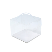 Grossiste Boîte d'emballage en plastique pour cadeau de fête de mariage pour gâteau de bonbon Boîte à gâteau Bento transparente en PET