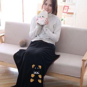 무료 샘플 도매 애니메이션 어린이 니트 플란넬 양털 담요 겨울 만화 담요 압연 아기 담요 - Product Image 5