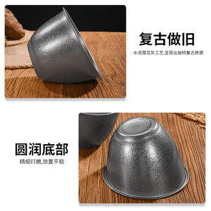 Bol à salade en acier inoxydable 12 oz, finition vieillie, usage commercial pour la restauration - Product Image 5