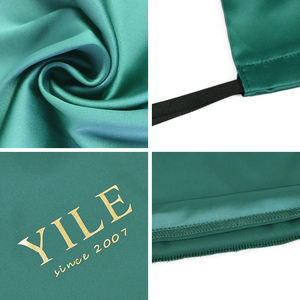 Lüks kağıt hediye kutusu ve saten ipli toz ambalaj poşetleri peruk kutusu ile özel logo, teşekkür kartı - Product Image 5