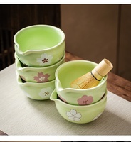 Matcha Chawan OEM Logo Impression Bec Verseur En Céramique Personnalisé Bol À Matcha Kits Outils
