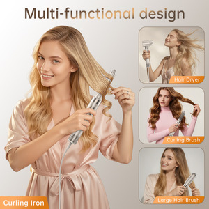 Peigne à air chaud 8 en 1, fer à friser professionnel, lisseur de cheveux, outil de coiffage, peigne lissant automatique, sèche-cheveux - Product Image 3