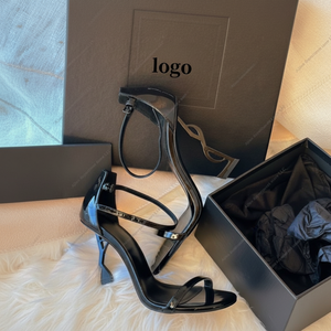 รองเท้าส้นสูงแบบแมรี่เจน ดีไซน์หรูหรา แฟชั่นฤดูร้อน สำหรับผู้หญิง หนังแท้ เหมาะสำหรับงานแต่งงาน - Product Image 1