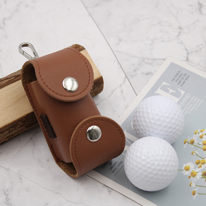 PU da Golf Bóng Pouch Túi xách tay Golf Bóng lưu trữ chủ với clip móc bóng tổ chức TEE chủ phụ kiện thể thao - Product Image 1