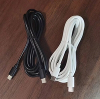 Câble de charge rapide USB Type-C mâle vers mâle double tête 3A 60W 10cm 15cm 20cm 25cm avec gaine en PVC pour ordinateur