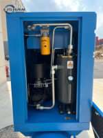 Compresseur d'air à vis industriel portable LISHAN 15KW 4-en-1, lubrifié et refroidi par air, 1,0 Mpa, avec moteur pour machine de découpe laser