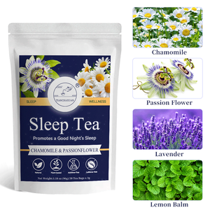 Thé aux herbes pour favoriser le sommeil, 3g x 30 sachets de thé, camomille, lavande, thé santé, pour une meilleure nuit, pour s'endormir, relaxant, apaisant, bon sommeil - Product Image 2