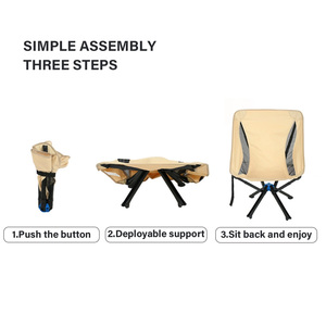 Silla de Pesca Plegable de Aluminio Ligero Personalizada, Silla de Camping con Sombrilla de Apertura Rápida Oxford - Product Image 4