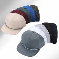 Gorra de Golf Personalizada de Verano, de Secado Rápido, Deportiva, con Cierre a Presión, con Cuerda, Transpirable, Ajustable, Unisex, de 5 Paneles, con Visera Plana