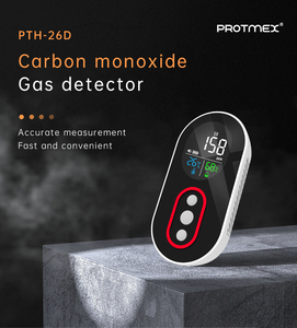 מד גל פחמן חד חמצני צג גלאי עשן עם אזעקה אור וקול - Product Image 4