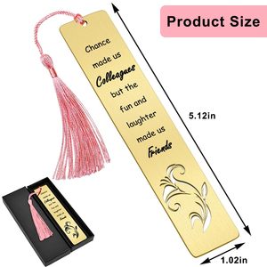 Signets en métal personnalisés mignons avec chaîne pour les amoureux des livres, les enseignants, les étudiants, les cadeaux d'anniversaire scolaire, les cadeaux de Noël - Product Image 2