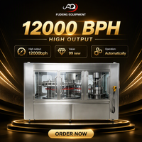 Machine de remplissage 99 % neuve à 24 têtes, contrôlée par PLC, haute performance, 12 000 bph pour bouteilles en plastique, eau pure et boissons