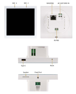 Portworld 4 pulgadas Android 11/13 Debian 11 interruptor de pared reproductor de tableta pantalla táctil Panel de Control de hogar inteligente - Product Image 4
