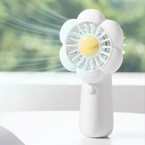 Nhà Máy Trực Tiếp Xách Tay USB Fan Thiết Kế Mới Dễ Thương Hoa Hình Dạng Cầm Tay Có Thể Sạc Lại Pin Fan Quà Tặng Và Mùa Hè Cần Thiết Fan