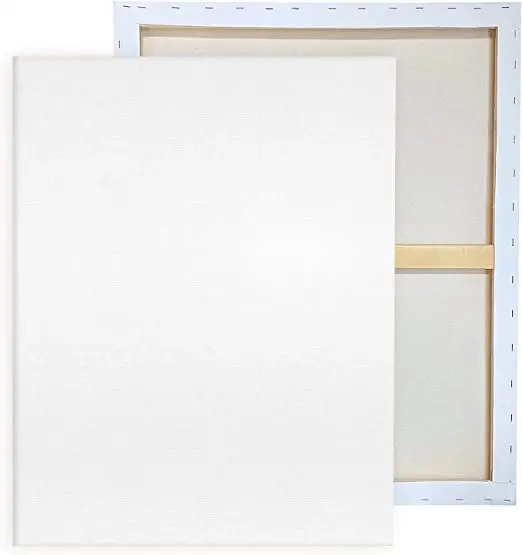 Pré esticadas telas para pintura 24x36 "2 Pack grandes placas de lona em branco para derramamento acrílico e pintura a óleo