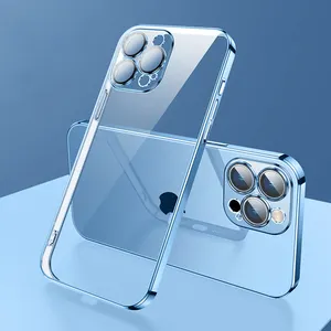 Chống Sốc Tempered Glass Trong Suốt Rõ Ràng Di Động Điện Thoại Di Động Trường Hợp Đối Với <span class=keywords><strong>iPhone</strong></span> 13 Trường Hợp 11 12 14 Pro Max Điện Thoại Trường Hợp Bìa - Product Image 1