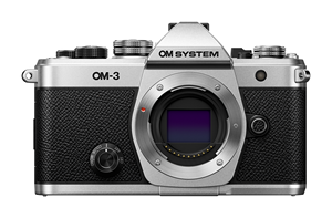 Boîtier d'appareil photo hybride OM System OM-3 (Argent) Résolution 4K Sans stabilisation OM System OM-3 Boîtier d'appareil photo hybride (Argent) - Product Image 2