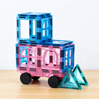 Juego de Construcción y Apilamiento con Imanes STEM, Kit de Construcción de Plástico para Preescolar y Jardín de Niños, Dimensiones de 7.5 cm