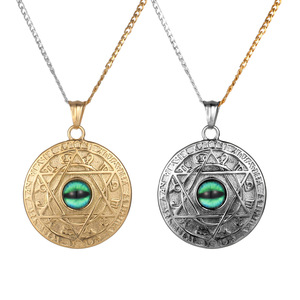 Collier à pendentif sur le thème des constellations, en acier inoxydable, bicolore, bijoux pour hommes, cadeau SP898 - Product Image 1